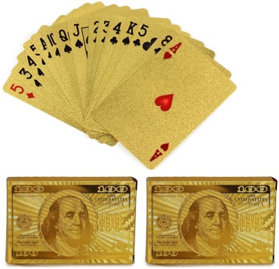 MSEE High Quality 24 K Gold Plated Poker Playing Cards_XT08(Gold TQ08)
