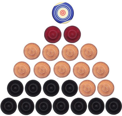 

TURBO turbocarromcoins Carrom Pawns(Pack of 24)