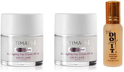

Oriflame Sweden two age revive anti ageing day cream (50 ml) with one do it perfume 30 ml(Set of 3)