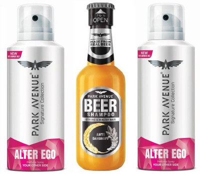 

Park Avenue ALTER EGO & ANTI DANDRUFF(Set of 3)