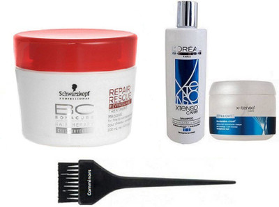 

comminors Of hair brush X-tenso care Pro - krotin Shampoo & conditioner & scawarzkopf BC repair masque ( set of 4)(Set of 1)