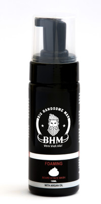 

Big Handsome Man Foaming Beard & Face Wash, 150 ml | Argan & Peppermint Oil | Aloe Vera extracts | Sulphate & Paraben Free Face Wash(150 ml)