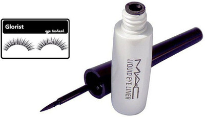 

glorist eyelashes & mac long lasting liquid eyeliner(Set of 2)