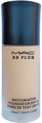 

MAC BB PLUS Professional FOUNDATION MATCHMASTER SPF15 FOUND DE TEINT 50ML FOR ALL SKIN TONE Foundation(NATURAL)