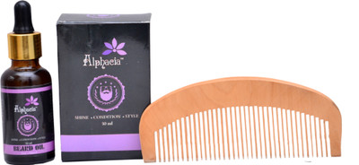 

Alphacia Beard-oil-and-Sisham-comb(Set of 2)