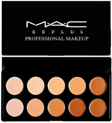 

MAC BB PLUS Imported makeup 10 shades concealer palette For All Women Skin Tone Concealer(NATURAL)