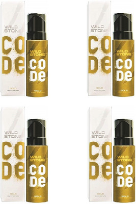 

Wild Stone Code Gold Pack of 4 Deodorant Spray - For Men(480 ml, Pack of 4)