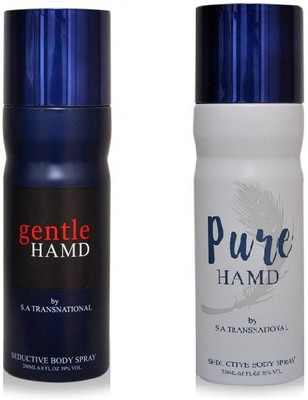 

HAMD Gentle & Pure Pack of 2 Deodorant Spray - For Men & Women(400 ml, Pack of 2)