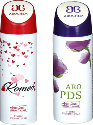 

AROCHEM ROMEO AND ARO PDS DYNAMIC PURE DEODORANT Deodorant Spray - For Men & Women(200 ml, Pack of 2)