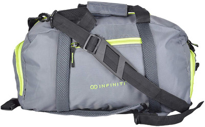 

INFINITI (Expandable) Nylon Travel Duffel Bag(Grey, Green), Green;grey