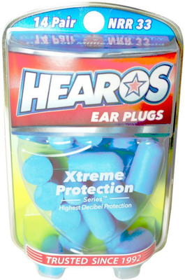 

Hearos Xtreme Protection Noise Cancelling Disposable Foam Earplugs NRR 33 Hearing Protection Ear Plug(Blue)