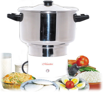 

Maestro MC2 Electric Rice Cooker with Steaming Feature(2, White)
