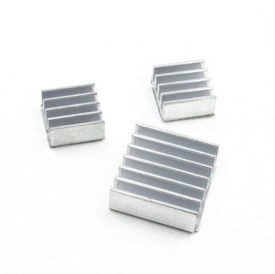 

ARDUINO M209 3 Pcs Set Black Adhesive Aluminum Heatsink Cooling Kit for Raspberry Pi Electronic Components Electronic Hobby Kit