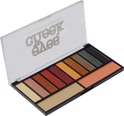 

firstzon™ 10 eyeshadow and 2 highlighter palatte Set B 36 g(MULTICOLOR)