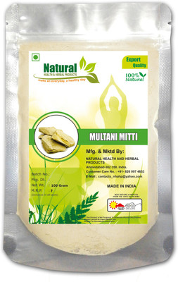 

Natural Health and Herbal Products Natural Multani Mitti Powder For Face Pack (100 Gm)(100 g)