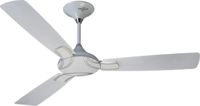 

V-Guard 48 JASMIN WHITE SLVR 3 Blade Ceiling Fan(Jasmine White, Silver, Pack of 1), Silver;white