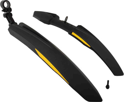 

Asraw High Quality Mudguard- Bicycle Splash Protector Clip-on Front & Rear Fender(Black)