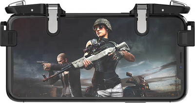 

RPM Euro Games PUBG Trigger Controller Mobile Game for Android, Apple. L1R1 Fire and Aim Button PUBG Trigger Shooter Joystick Gamepad That Works On Android and IOS Phones (SKU - 110) USB Gamepad(Black, For Android, iOS)