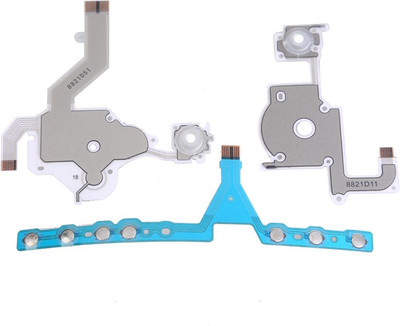 

TCOS Tech Replacement Repair Home Volume Button D-Pad Action Key Left Right L R Flex Ribbon Cable for Sony PSP 3000 Gaming Accessory Kit(Green, For PSP)