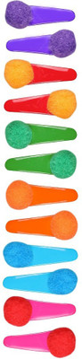 

Abhi Glossy Woolen Balls Design -12 Pcs Tic Tac Clip(Multicolor)