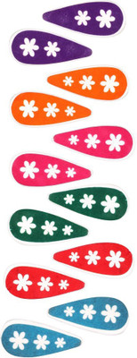

Abhi Glossy Flower Designed Stickers - 12 Pcs Tic Tac Clip(Multicolor)