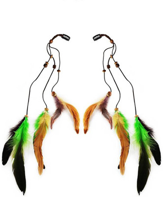 

AASA Beautiful Colorful Hair Strips, Hair Accessory For Women & Girls Hair Accessory Set(Multicolor)