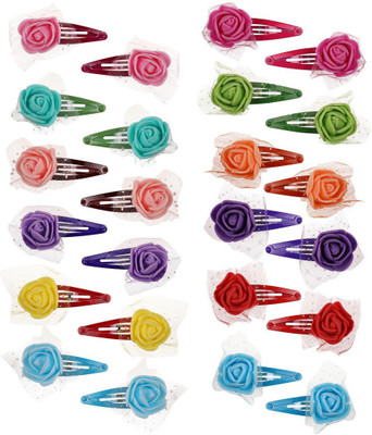 

Abhi Glossy Foam Flowers Design - 24 Pcs Tic Tac Clip(Multicolor)