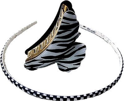 

Proplady Formal Black Collection Hair Clip & Hairband Combo (2 Piece Set, L-Size) for Girls & Women| Hair Accessories|Designer Hair Clip, Hair Claw, Bun Clip, Banana Clip, Back Pin, Hair Accessory Set(Black, White)
