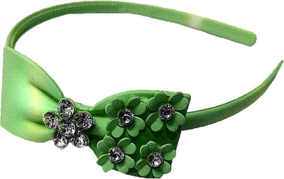 

Proplady Partywear Stylish Rhinestone Stud Matte Finish Bow Hair Band for Girls & Women|Wedding Hair Accessories|Designer Hair Band, Head Band, Hair Chain(Turquoise)