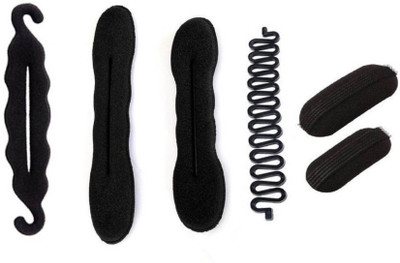 

Prime Set Of Different Hair Styling Tools , Hair Accessory For Girls & women Hair Accessory Set, Hair Clip, Bun Clip(Black)