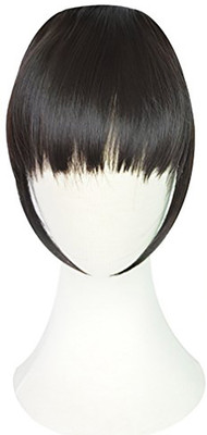 

AASA Charming Clip On Bangs Fringe Synthetic Extension (Dark Brown) Hair Extension