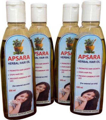 

Apsara Herbal Hair Oil Pack of 4 (400ml) Hair Oil(400 ml)