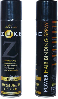 

zuke 2X 250 ml hair styling spray Spray(500 ml)