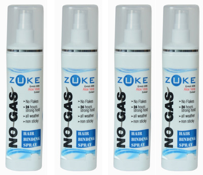 

zuke 4 X 225 ML hair binding spray(no gas) Spray(900 ml)