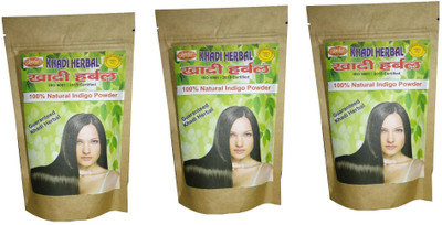 

Khadi Herbal 100% Natural Indigo Powder - Pack of 3(300 g)