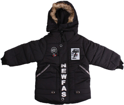 

Icable Full Sleeve Solid Baby Boy's Jacket, Black