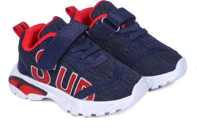 

FEETWELL Boys Velcro Sneakers(Blue, Navy