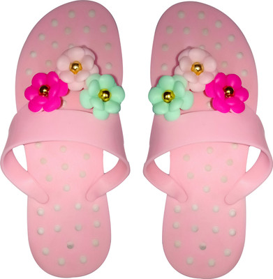 

ADJ Girls Slip On Slipper Flip Flop(Pink
