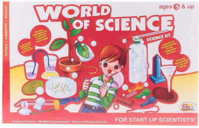 

Unborn World of Science Experiment Kit Comes with 48 Page Pictorial Guide Book(Multicolor)