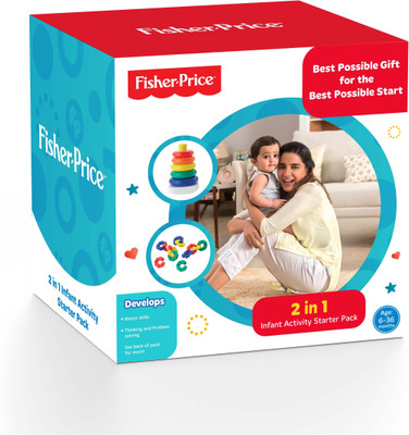 

Fisher-Price 2 IN 1 Infant Activity Starter Pack For Growing Kids(Multicolor)