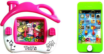 

Reyansh Collection Mobile & Hut Water Game For Kids- 2Pc's(Multicolor)