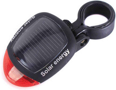 

Asraw Bicycle Waterproof Lamp Solar Energy Power LED Rear Tail Light 3 Modes LED Rear Break Light(Black)