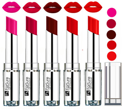

Forsure Best Collection Velvet Matte Lip Color(Rose Pink,Magenta,Maroon,Romantic Red,Orange, 20 g)