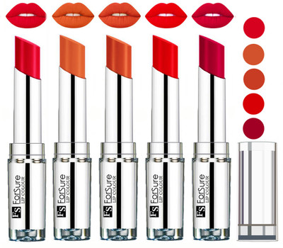 

Forsure Best Collection Velvet Matte Lip Color(Ruby Red,Nude,Brick Nude,Hot Red,Magenta, 20 g)