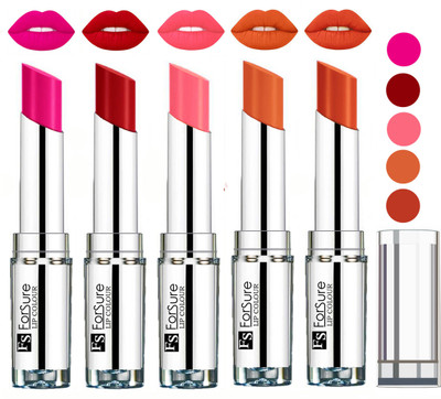 

Forsure Best Collection Velvet Matte Lip Color(Rose Pink,Sweet Red,Peach,Nude,Brick Nude, 20 g)