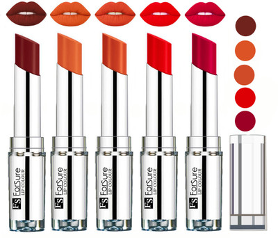

Forsure Best Collection Velvet Matte Lip Color(Wine,Nude,Brick Nude,Hot Red,Magenta, 20 g)