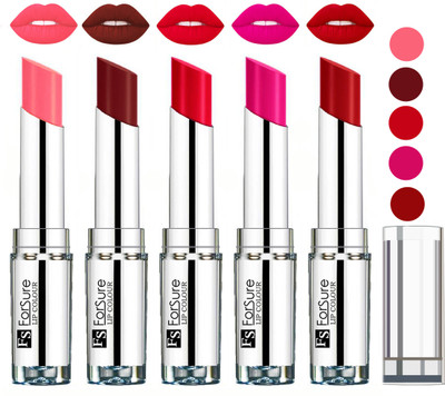 

Forsure Best Collection Velvet Matte Lip Color(Peach,Wine,Ruby Red,Rose Pink,Sweet Red, 20 g)