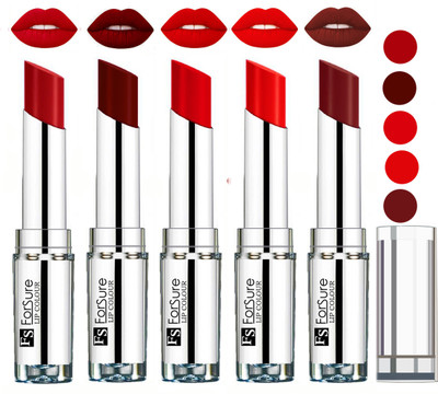 

Forsure Best Collection Velvet Matte Lip Color(Sweet Red,Maroon,Romantic Red,Orange,Wine, 20 g)