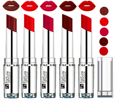 

Forsure Best Collection Velvet Matte Lip Color(Wine,Hot Red,Magenta,Maroon,Romantic Red, 20 g)