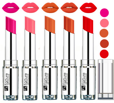 

Forsure Best Collection Velvet Matte Lip Color(Rose Pink,Peach,Nude,Brick Nude,Hot Red, 20 g)
